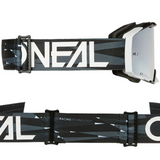 ONeal B-33 Ictus Black White Goggles Silver Mirror