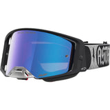 2027 Alpinestars Supertech Goggles Atrox - Black Silver Blue Mirror Absolute Vision Lens