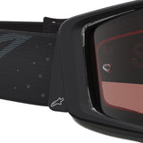 2027 Alpinestars Supertech Goggles Cloak - Black Silver Mirror Absolute Vision Lens