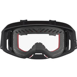 2027 Alpinestars Supertech Goggles Dura Air - Fluid Black Silver Clear Vented Lens