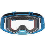 2027 Alpinestars Supertech Goggles Dura Air - Fluid Blue Fade Silver Clear Vented Lens
