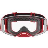 2027 Alpinestars Supertech Goggles Dura Air - Fluid Red Silver Clear Vented Lens