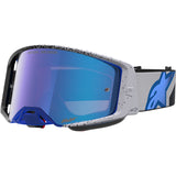 2027 Alpinestars Supertech Goggles Hiten - Black Blithe Blue Mirror Absolute Vision Lens