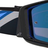 2027 Alpinestars Supertech Goggles Hiten - Black Blithe Blue Mirror Absolute Vision Lens