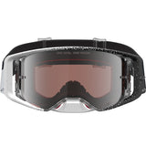 2027 Alpinestars Supertech Goggles Hiten - White Black Silver Mirror Absolute Vision Lens