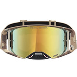 2027 Alpinestars Supertech Goggles Lone - Camo Desert Gold Mirror Absolute Vision Lens
