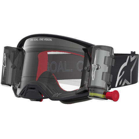 Alpinestars Supertech Corp Goggles Roll Off Firma Black Silver Clear Lens