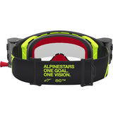 Alpinestars Supertech Corp Goggles Roll Off Firma Black Yellow Fluo Clear Lens