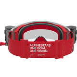 Alpinestars Supertech Corp Goggles Roll Off Firma Red Silver Clear Lens