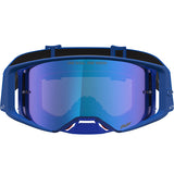 2027 Alpinestars Supertech Goggles Blithe - Blue White Blue Mirror Absolute Vision Lens