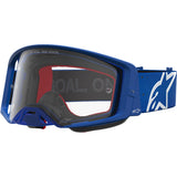 2027 Alpinestars Supertech Goggles Vesta  - Blue White Clear
