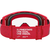 2027 Alpinestars Supertech Goggles Vesta  - Chrome Red Clear