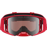 2027 Alpinestars Supertech Goggles Vesta - Red Fluo Chrome Silver Mirror Absolute Vision Lensy)