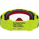 2027 Alpinestars Supertech Goggles Vesta  - Yellow Fluo Black Clear