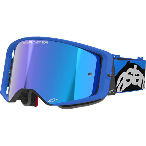 Alpinestars Supertech Stream Goggles Blue - Blue Mirror Lensupertech Supertech