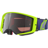 2026 Alpinestars Supertech Goggles Vision Corp  - Purple Yellow Fl Mirror Silver