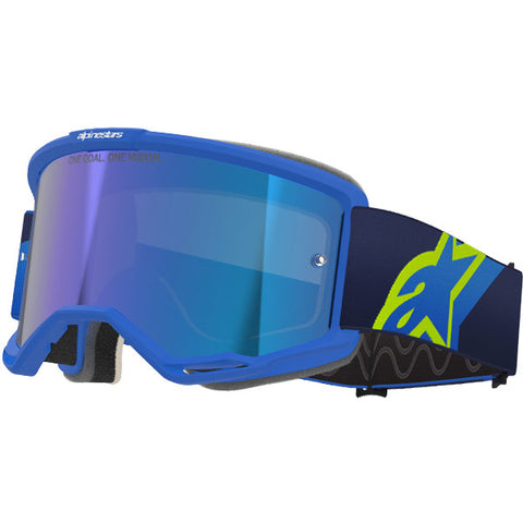 2026 Alpinestars Goggles Vision 5 Corp - Blue Yellow Fluo Mirror Blue