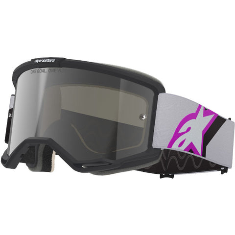 2026 Alpinestars Goggles Vision 5 Corp - Light Gray Purple Mirror Slvr