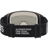 2027 Alpinestars Vision 5 Hone Goggles - Black White Mirror Gold Lens