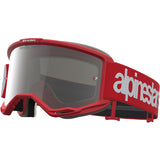 2027 Alpinestars Vision 5 Hone Goggles - Red White Mirror Silver Lens