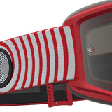 2027 Alpinestars Vision 5 Hone Goggles - Red White Mirror Silver Lens