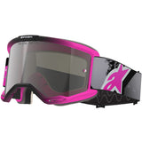 2026 Alpinestars Goggles Vision 5 Lahnd - Iron Pink Fluo Mirror Silver