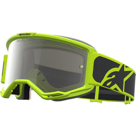 2027 Alpinestars Vision 5 Rora Goggles  - Black Yellow Fluo Mirror Silver Lens