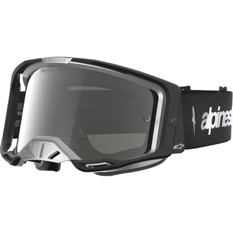2027 Alpinestars Vision 8 Amber Goggles  - Black Silver Mirror Silver Lens