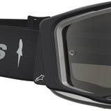 2027 Alpinestars Vision 8 Amber Goggles  - Black Silver Mirror Silver Lens