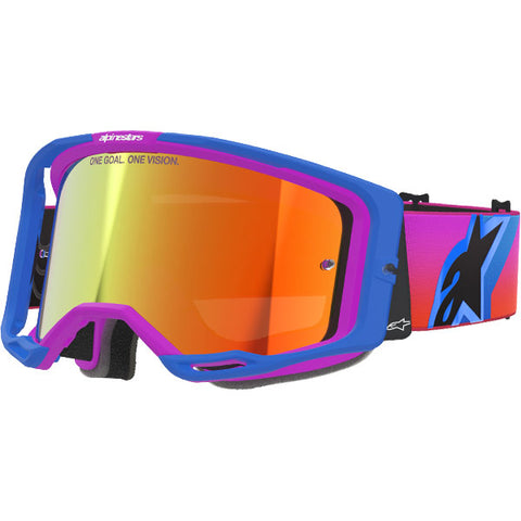 2026 Alpinestars Goggles Vision 8 Corp - Ucla Blue Purple Orng Mirror Red