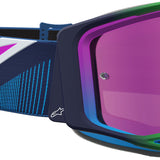 2027 Alpinestars Vision 8 Maven Goggles  - Blithe Blue Purple Mirror Pink Lens