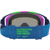 2027 Alpinestars Vision 8 Maven Goggles  - Blithe Blue Purple Mirror Pink Lens