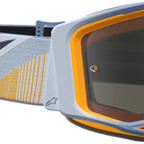2027 Alpinestars Vision 8 Maven Goggles  - Dust Blue Orange Mirror Silver Lens