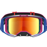 2027 Alpinestars Vision 8 Maven Goggles  - Fire Red Black Mirror Red Lens
