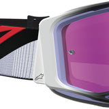 2027 Alpinestars Vision 8 Maven Goggles  - Lavender Black Mirror Pink Lens