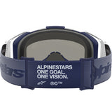 2027 Alpinestars Vision 8 Amber Goggles  - White Navy Clear Lens