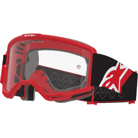 2026 Alpinestars Goggles Vision OTG - Red Black White Clear