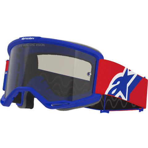 2026 Alpinestars Sand Goggles Vision  - Blue Red White Dark Smoke