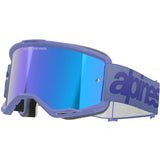 Alpinestars Vision 5 Wordmark Goggles Purple - Blue Mirror Lens