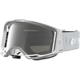 2027 Alpinestars Vision 8 Amber Goggles  - White Silver Mirror Silver Lens