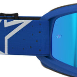 Alpinestars Vision Youth Vesta Goggles Blue White Blue Mirror Lens