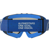 Alpinestars Vision Youth Vesta Goggles Blue White Blue Mirror Lens