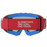 Alpinestars Vision Youth Vesta Goggles Red Fluo Chrome Silver Mirror Lens