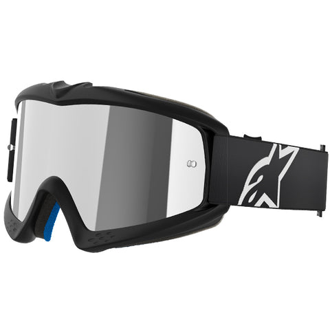 Alpinestars Vision Youth Corps Goggles Black - Silver Mirror Lens