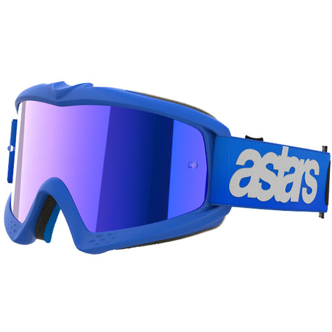 Alpinestars Vision Youth Blaze Goggles Blue - Blue Mirror Lens