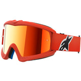 Alpinestars Vision Youth Corps Goggles Orange - Red Mirror Lens
