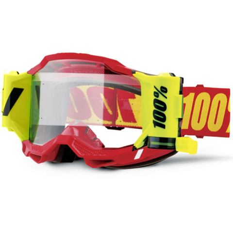 100% Accuri 2 Forecast Goggle Red Yellow - Clear Lens