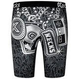 Kecks Mens Printed Boxer Shorts Hussle & Flow