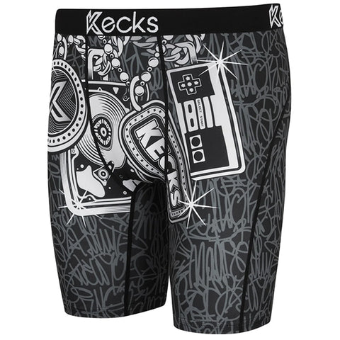 Kecks Mens Printed Boxer Shorts Hussle & Flow
