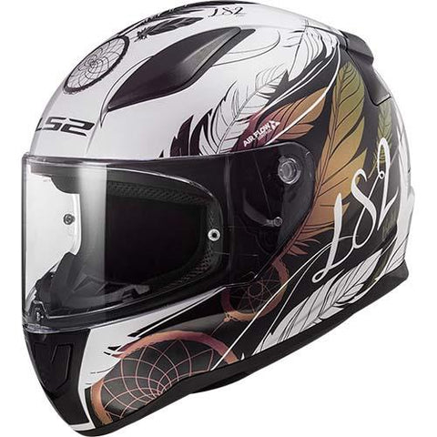 LS2 FF353 Rapid II Boho White Black Pink Motorcycle Helmet